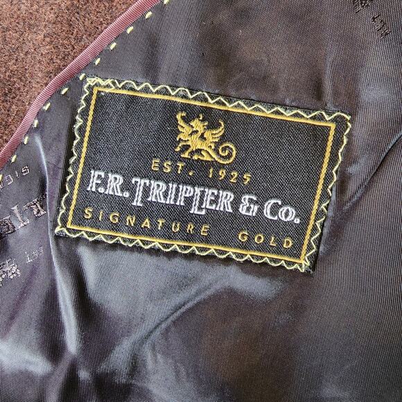 F.R. Tripler & Co. Blazer Suit Jacket Brown Size 42 Regular - Picture 10 of 11